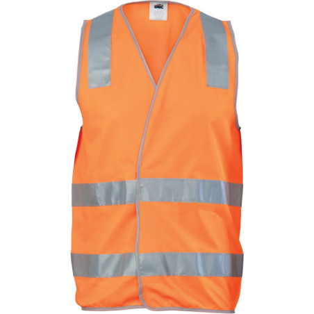 Day/Night Safety Vest with Hoop & Shoulder Generic R/Tape - 3503