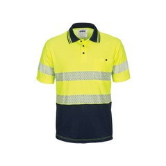 HIVIS Segment Taped Cotton Backed Polo - Short Sleeve - 3517