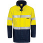 HiVis Cotton Drill 2 in 1" Jacket with Generic Reflective R/Tap"