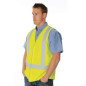 Day & Night Safety Vest with Cross Back Generic R/Tape - 3805