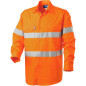 Shirt L-S Cotton Drill with TRu Reflective Tape and HORIZONTAL Cooling Vents - DS1166T3