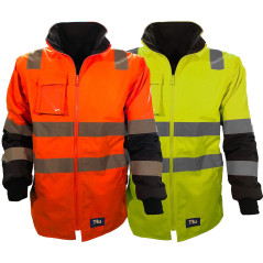 Jacket with Removable Sleeves Poly Oxford with TRu Reflective Tape (Combine with TJ2900T6 to make 6 in 1 Jacket) - TJ2945T4