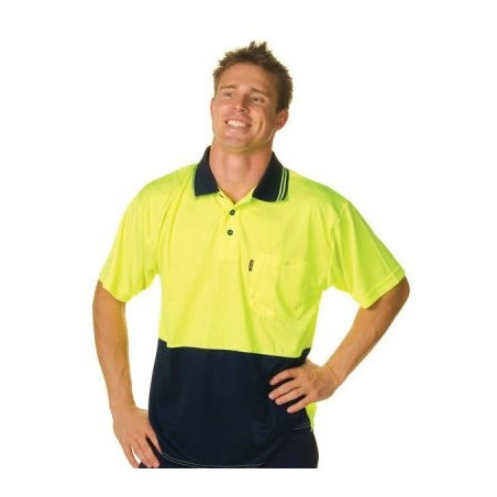 HiVis Two Tone Cool Breathe Polo Shirt S/S - 3811
