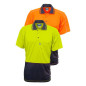 Shirt 175gsm Micromesh Polyester Hi Vis Polo, Short Sleeve 2 Tone - TS2851