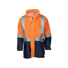 HiVis Two Tone LightWeight Rain Jacket With 3M R/Tape - 3879