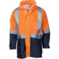 HiVis Two Tone LightWeight Rain Jacket With 3M R/Tape - 3879