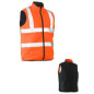 Taped Hi Vis Reversible Puffer Vest (Shower Proof) - BV0330HT