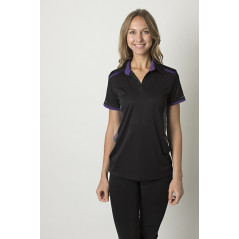 Ladies polo with contrast shoulder panel - BKP500L