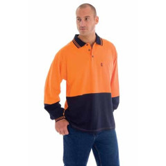 Long Sleeve Cotton Jersey Polo - 3846