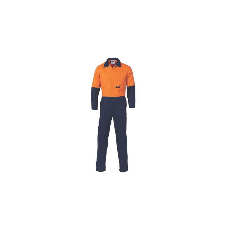 HiVis Cool-Breeze 2-Tone LightWeight Cotton Coverall - 3852