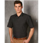 Mens Dot Jacquard Stretch Short Sleeve Ascot Shirt - M7400S