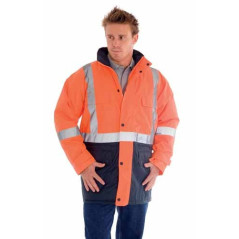 HiVis Two Tone Quilted Jacket With 3M R/Tape - 3863