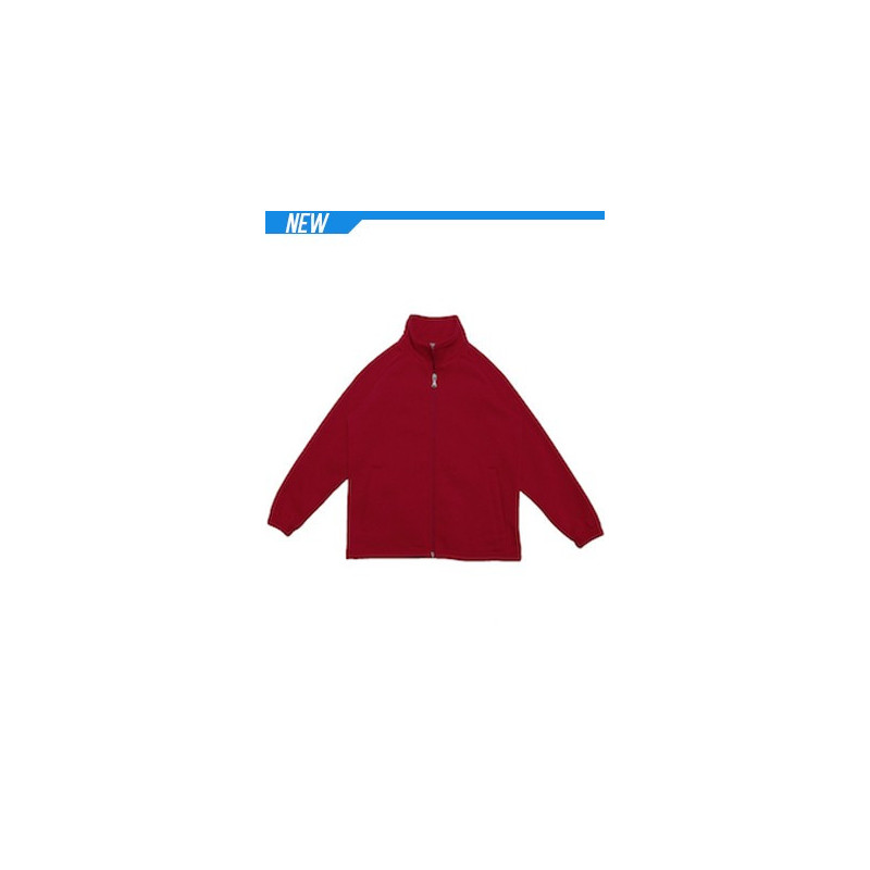 Unisex Adults Poly/Cotton Fleece Zip Through Jacket - CJ1585