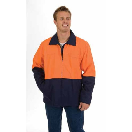 311gsm HiVis Two Tone Protector Drill Jacket - 3868