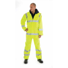 HiVis D/N Breathable Rain Jacket With 3M R/Tape - 3871