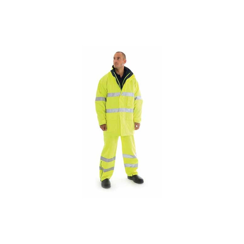 300D Polyester/PU HiVis Breathable & Anti-Static Jacket - 3875