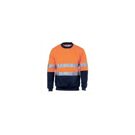 300gsm Polyester Cotton  HiVis Two Tone Sweatshirt (Sloppy Joe)  - 3824