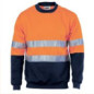 300gsm Polyester Cotton  HiVis Two Tone Sweatshirt (Sloppy Joe)  - 3824