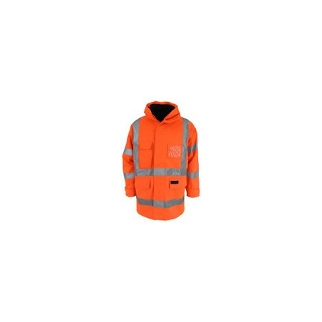 HiVis 6 in 1" Breathable "H"pattern Rain Jacket Bio-motion tape - 3572"