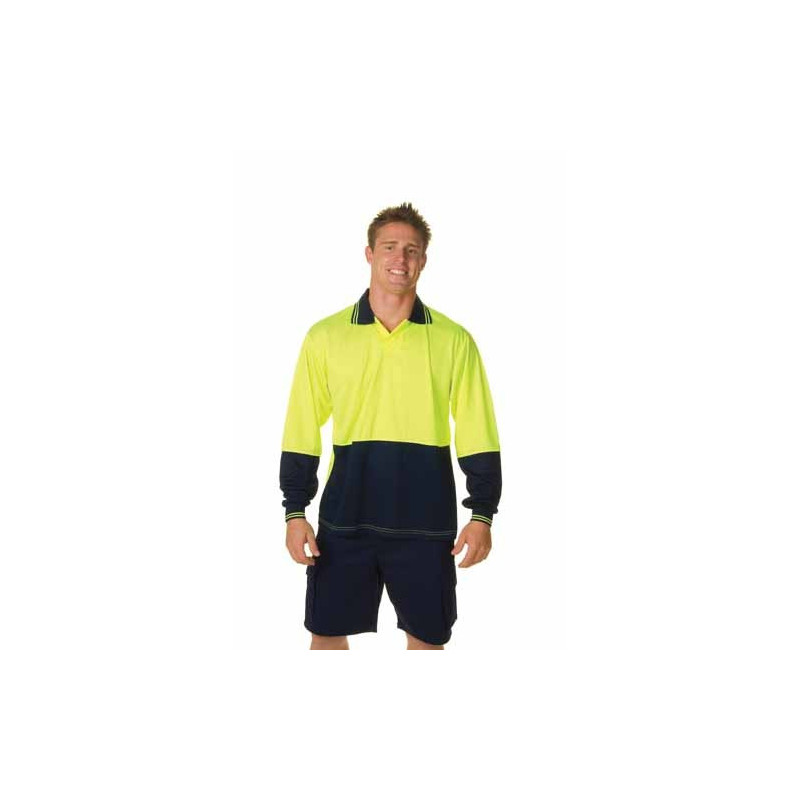 175gsm Polyester HiVis Food Industry Polo, L/S - 3904