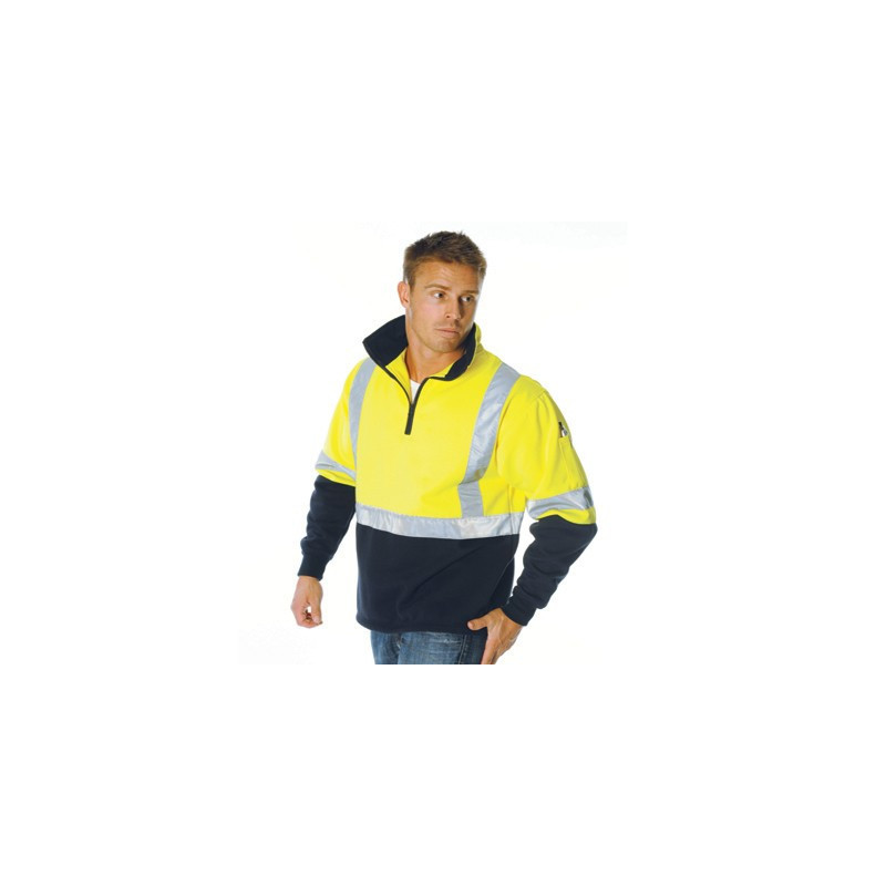 300gsm Polyester Cotton HiVis D/N Polyester Cotton 2 Tone 1/2 Zi