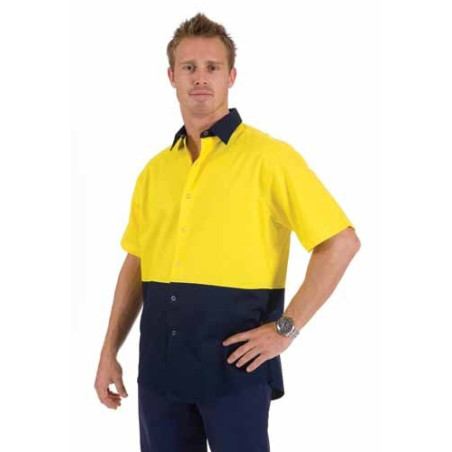 190gsm HiVis Food Industry Cool-Breeze Cotton Shirt, S/S - 3941