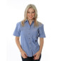 155gsm Ladies Cotton Chambray Shirt, S/S - 4105