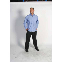 110gsm Polyester Cotton Chambray Business Shirt, L/S - 4122