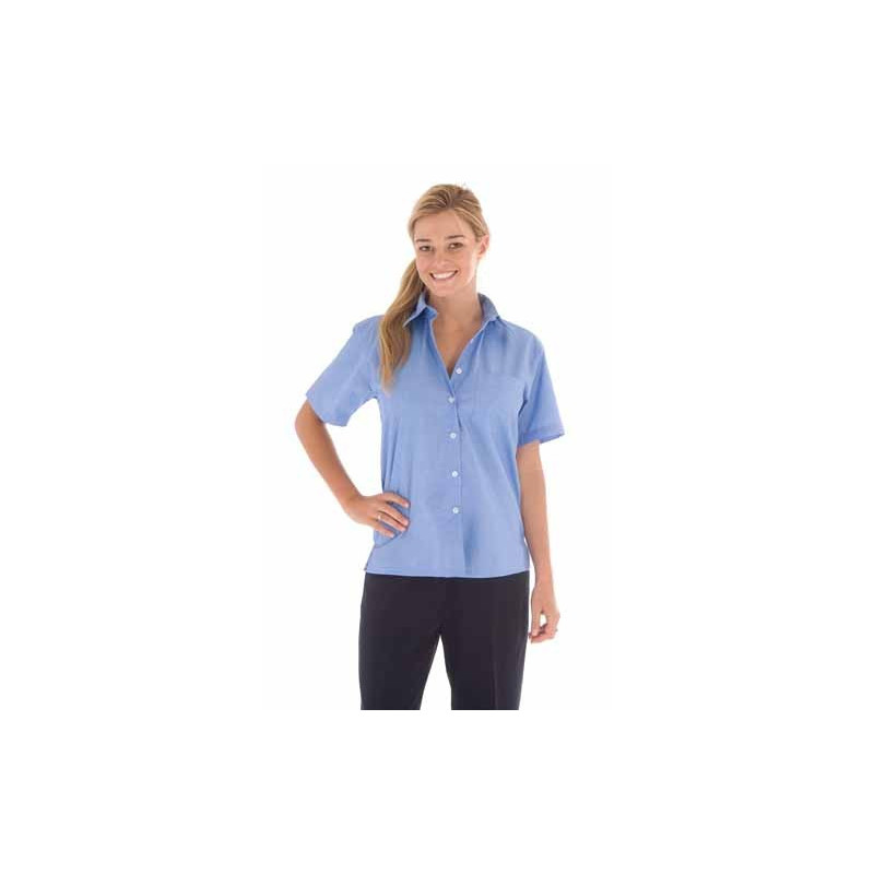 110gsm Polyester Cotton Ladies Chambray Shirt, S/S - 4211