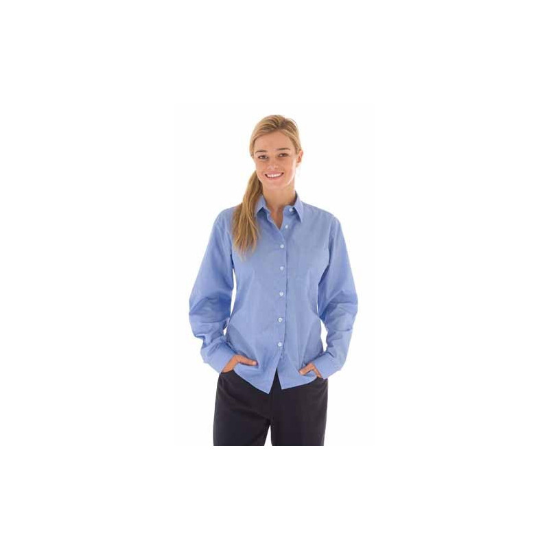 110gsm Polyester Cotton Ladies Chambray Shirt, L/S - 4212