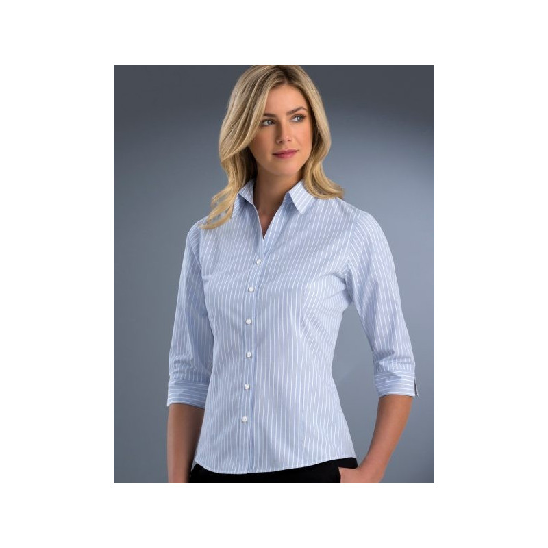Womens Slim Fit 3/4 Pinfeather Stripe - 718