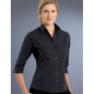 Womens Slim Fit 3/4 Dark Stripe Shirt - 736