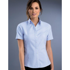 Womens Slim Fit S/S Pinpoint Oxford Shirt - 739