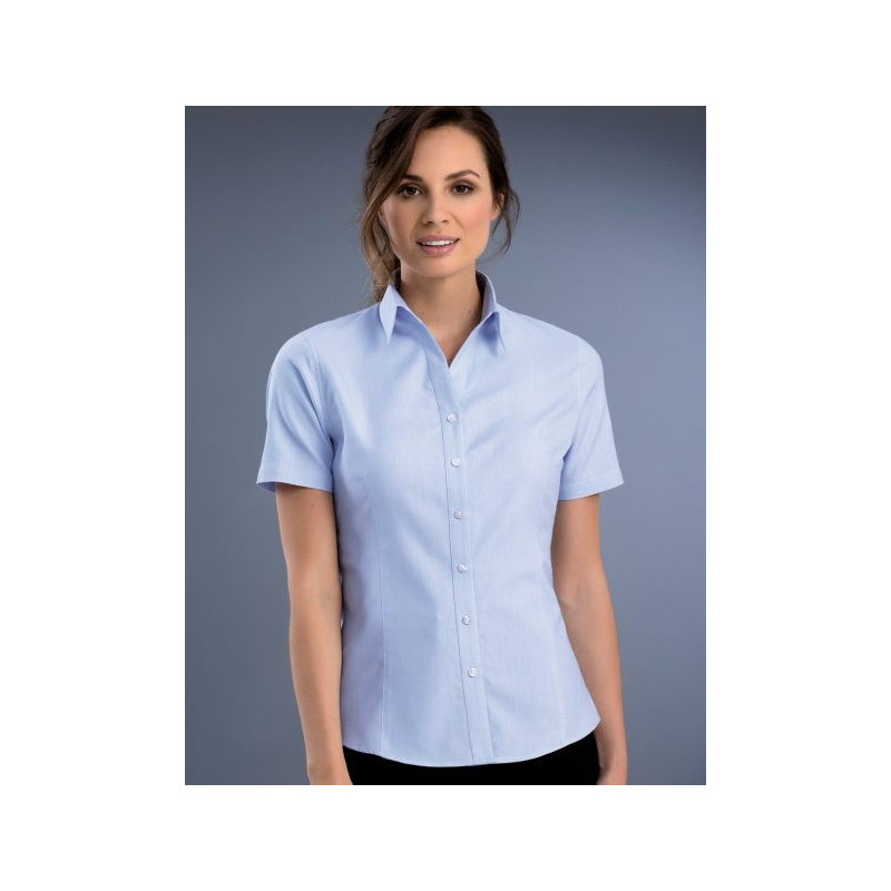 Womens Slim Fit S/S Pinpoint Oxford Shirt - 739