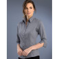 Womens Slim Fit 3/4 Pinstripe Shirt - 762