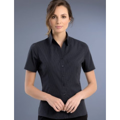 Womens Slim Fit S/S Dark Stripe Shirt - 737