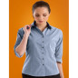 Womens Slim Fit 3/4 Micro Check Shirt - 534