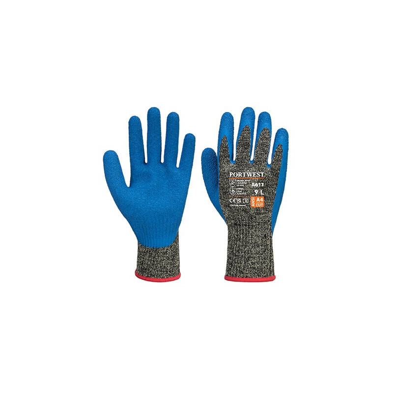 Aramid HR Cut D Latex Glove - A611