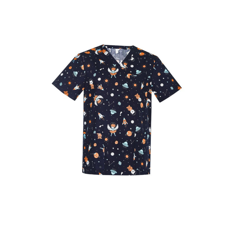 MENS SPACE PARTY SCRUB TOP - CST148MS