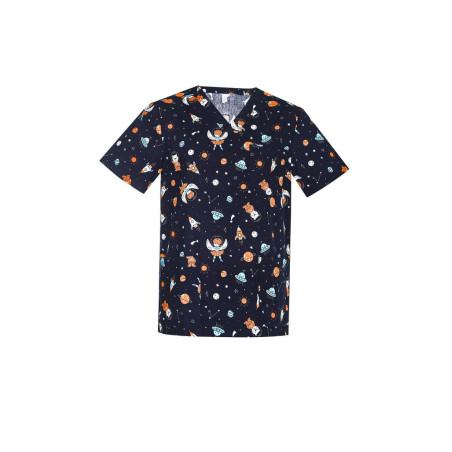 MENS SPACE PARTY SCRUB TOP - CST148MS