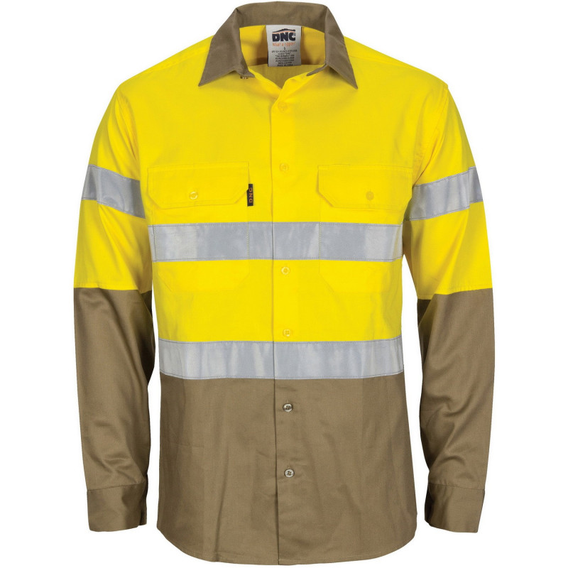 Hi Vis Cool-Breeze  Vented, L/S With Tape - 3784