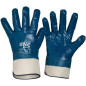 BLUE NITRILE FULL DIP WITH CANVAS CUFF - GN34
