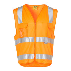 High Visibility Safety Vest with chest pockets and 3M Tapes - SW42