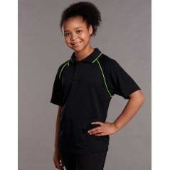 Kids Champion Short Sleeve Contrast Polo - PS24