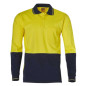 Cotton Jersey Two Tone Long Sleeve Safety Polo - SW36