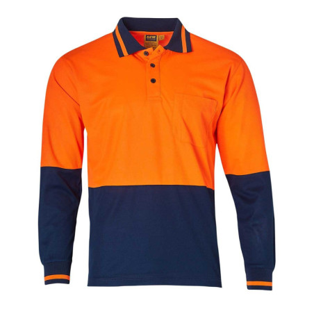 Safety Long Sleeve Safety Polo - SW11