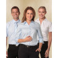 Womens Self Stripe 3/4 Sleeve Shirt - M8100Q