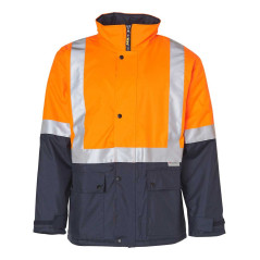 Hi Vis Two Tone Rain Proof Jacket with Quilt Lining - SW28A