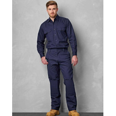 Cotton Drill Cargo Pants With Knee Pads - WP03