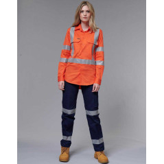 Ladies Heavy Cotton Drill Work Pants with 3M Tapes - WP15HV